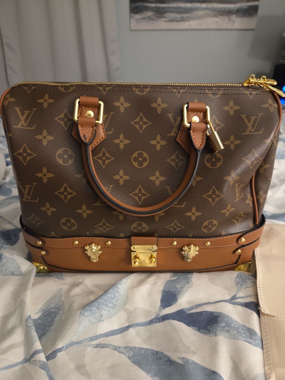 Louis Vuitton SPEEDY 30 Brown Monogram Top-Handle Satchel MODEL 29199